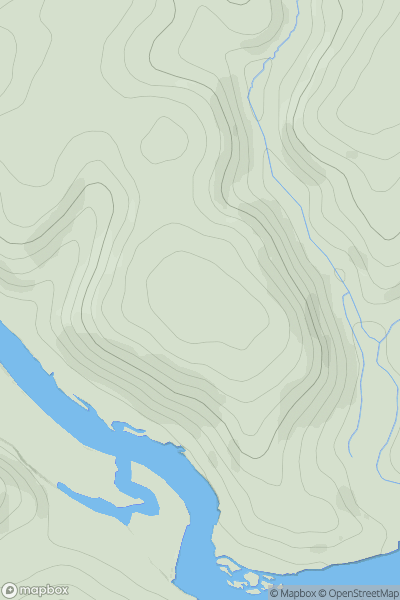 Thumbnail image for Fleet Hill [South West England] showing contour plot for surrounding peak